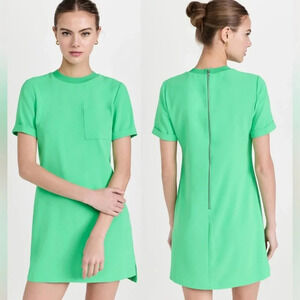 Alice + Olivia Catalina Mini Shift Dress Green Size SP Women's